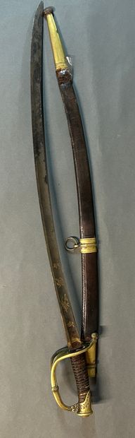 null Infantry officer saber model 1821.
Brass mounting with a branch guard.
Blade...