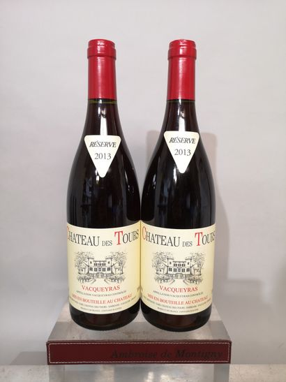 null 2 bouteilles VACQUEYRAS Château des TOURS 2013