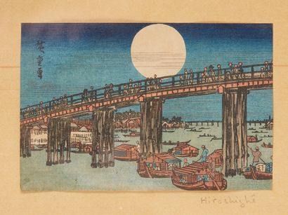 JAPON, XIXe siècle D'après HIROSHIGE Utagawa (1797-1858)