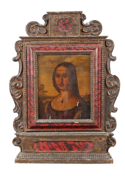 École ITALIENNE du XVIe siècle, (Florence?) The Madonna
Oil on panel
23 x 19,5 cm
(missing...