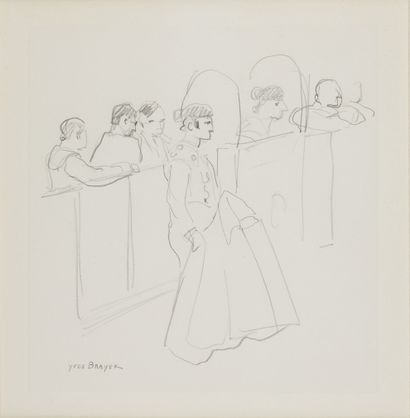 Yves BRAYER (1907 - 1990) Le Torrero
Dessin au crayon signé en bas à gauche.
23 x...