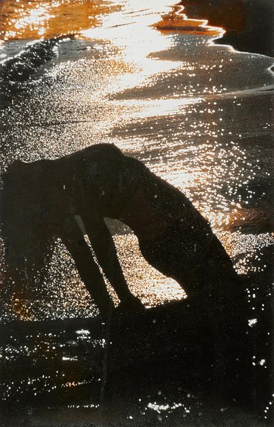 Lucien CLERGUE (1934 - 2014) Nue en bord de mer
Tirage argentique.
38,5 x 25 cm.