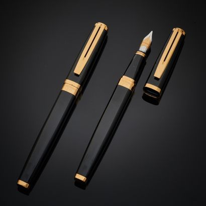 null WATERMAN set stylo plume et stylo bille noir et doré 
Plume en or 750 mm
Poids...