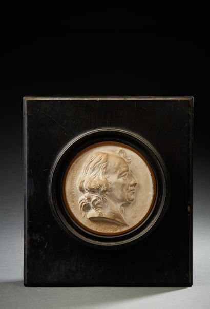 null Pierre Jean DAVID D'ANGERS (1788-1856), d'après
Médaillon en plâtre figurant...