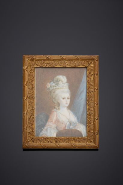 null Ecole Française de la fin du XIXè siècle
Portrait de femme
Miniature, porte...
