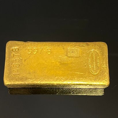 null GOLDEN LINGOT, with its CAPLAIN SAINT-ANDRE issue voucher of March 26, 1968....