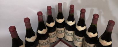 null 9 bouteilles MERCUREY 1982 - Domaine de la MONETTE (Paul-Jean GRANGER) Étiquettes...