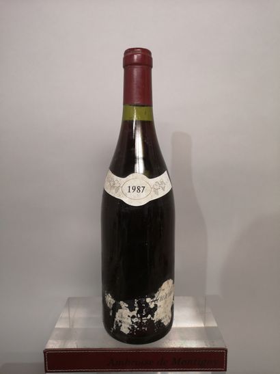 null 1 bouteille CORTON Grand Cru "Les Hautes Mourottes" 1987 - Domaine RAVAUT Etiquette...