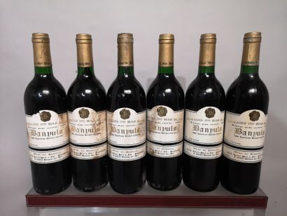 null 6 bouteilles BANYULS "Rimage mise tardive" - Domaine du MAS BLANC 1990 Étiquettes...