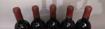 null 5 bouteilles Château PONTET CANET - 5e Gcc Pauillac 1983 Étiquettes légèrement...