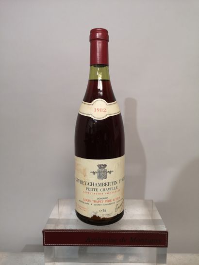 null 1 bouteille GEVREY CHAMBERTIN 1er Cru PETITE CHAPELLE 1982 - Louis TRAPET Père...