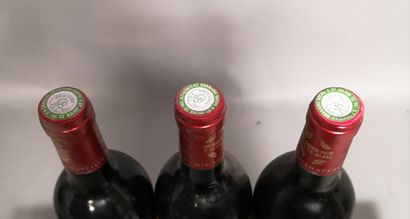 null 3 bouteilles Château BRANAIRE DUCRU - 4e Gcc Saint Julien 1988 Étiquettes légèrement...