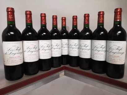 null 9 bouteilles Les FIEFS de LAGRANGE 2nd vin Ch. LAGRANGE - Saint Julien 1995...