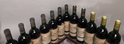 null 12 bouteilles Château de ROUILLAC - Graves 3 de 1978 et 4 de 1981, 3 de 1983,...