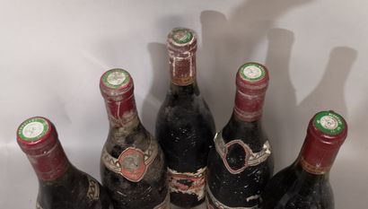 null 5 bouteilles CHÂTEAUNEUF du PAPE - Clos de l’Oratoire des PAPES 1986 Étiquettes...
