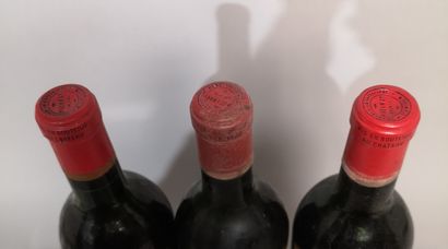 null 3 bouteilles Château CANON LA GAFFELIERE - Saint Emilion Grand Cru 1964 1 étiquette...