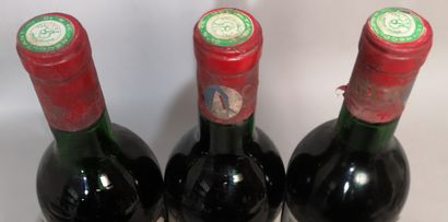 null 3 bouteilles Château BEL ORME - Haut Médoc 1970 Étiquettes tachées et abîmées....