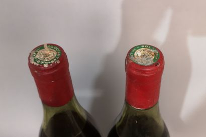 null 2 bouteilles POMMARD 1970 - VALETTE Négociants A VENDRE EN L'ETAT