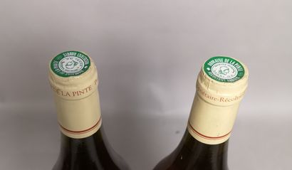 null 2 bouteilles ARBOIS Savagnin - Domaine de la Pinte 1992 Étiquettes légèrement...