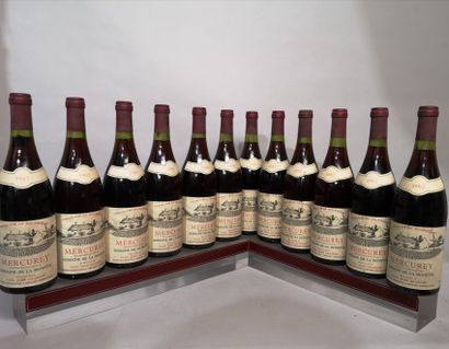 null 12 bouteilles MERCUREY 1982 - Domaine de la MONETTE (Paul-Jean GRANGER) Étiquettes...