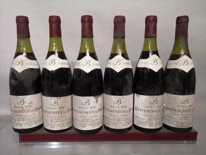 null 6 bouteilles CHÂTEAUNEUF du PAPE "Cuvée P.BERARD" 1978 - BERARD Père & Fils....