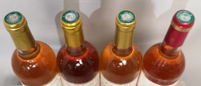 null 4 bouteilles SAUTERNES DIVERS 3 Ch. LAMOTHE - 2é Gcc dont 2 de 2010 et 1 de...