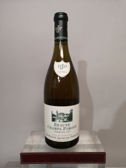 null 1 bouteille BEAUNE Blanc 1er Cru Champs Pimont 2008 - Jacques PRIEUR Étiquette...