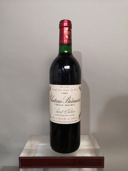null 1 bouteille Château BRANAIRE DUCRU - 4e Gcc Saint Julien 1994 Etiquette légèrement...