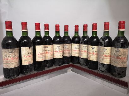 null 11 bouteilles Château CORBIN MICHOTTE - Saint Emilion Grand Cru 1981 Étiquettes...