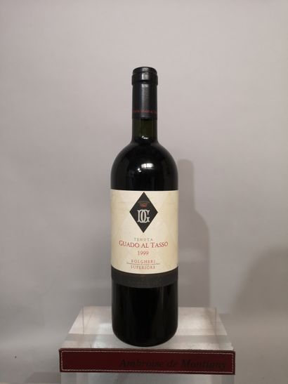 null 1 bouteille ITALIE TENUTA GUADO AL TASSO - Marchesi ANTINORI 1999 Étiquette...