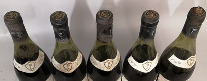 null 5 bouteilles CHASSAGNE MONTRACHET 1975 - MOMMESSIN A VENDRE EN L'ETAT