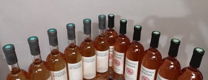 null 12 bouteilles COTES DE PROVENCE Rosé - 6 Ch. de PEYRASSOL et 6 Commanderie de...