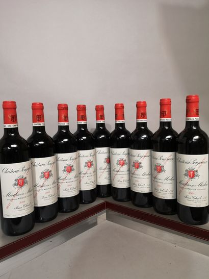null 9 bouteilles Château POUJEAUX - Moulis 2004