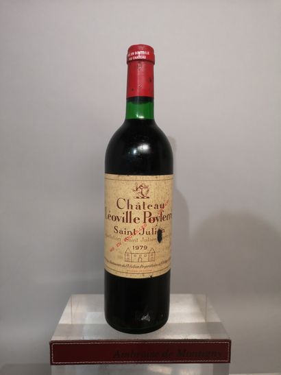 null 1 bouteille Château LEOVILLE POYFERRE - 2e Gcc Saint Julien 1979 Etiquette tachée...