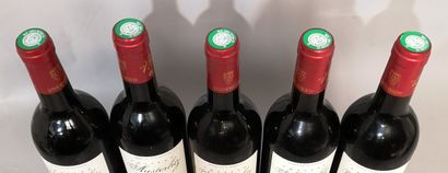 null 5 bouteilles Château AUSTERLITZ - Saint Emilion 2005 Étiquettes légèrement ...