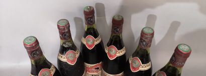 null 6 bouteilles CHÂTEAUNEUF du PAPE - Clos de l’Oratoire des PAPES 1977 Étiquettes...