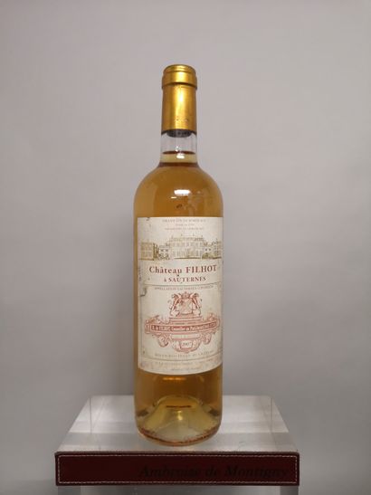 null 1 bouteille Château FILHOT - 1er Gcc Sauternes 1987 Etiquette légèrement ta...