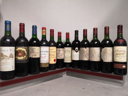null 12 bouteilles BORDEAUX DIVERS Années 90/2000 A VENDRE EN L'ETAT