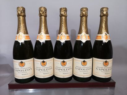 null 5 bottles CHAMPAGNE Ch. & A. PRIEUR Brut "Napoleon" FOR SALE AS IS.