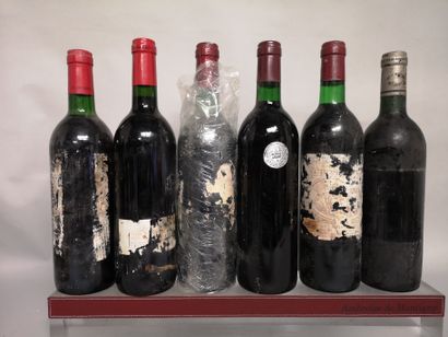 null 6 bouteilles VINS DIVERS A VENDRE EN L'ETAT Dont Bordeaux