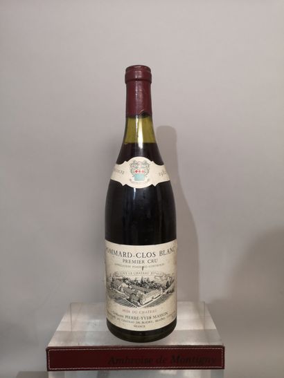 null 1 bouteille POMMARD 1er cru Clos Blanc 1982 - Pierre-Yves MASSON Etiquette tachée...