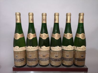 null 6 bouteilles ALSACE TOKAY Pinot gris "Cuvée Caroline" VT - KUENTZ BAS 1985 Étiquettes...