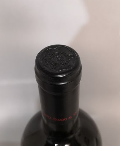 null 1 bouteille ITALIE TENUTA GUADO AL TASSO - Marchesi ANTINORI 1999 Étiquette...
