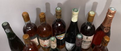 null 11 bouteilles VINS DIVERS DE FRANCE A VENDRE EN L'ETAT Jurançon, Monbazillac,...