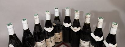null 10 bouteilles MOREY SAINT DENIS 1993 - Georges LIGNIER & Fils Étiquettes tachées...