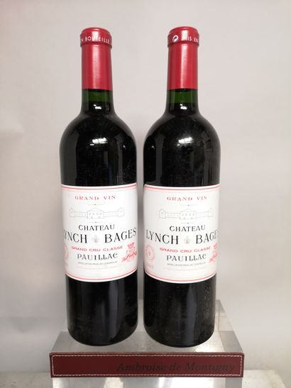 null 2 bouteilles Château LYNCH BAGES - 5é Gcc Pauillac 2005