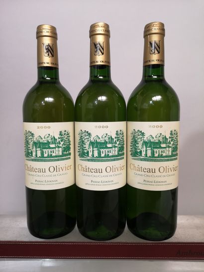 null 3 bouteilles Château OLIVIER Blanc - Pessac Lèognan 2000