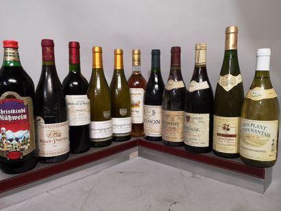 null 11 bouteilles VINS DIVERS DE FRANCE A VENDRE EN L'ETAT Chinon Olga Raffault,...