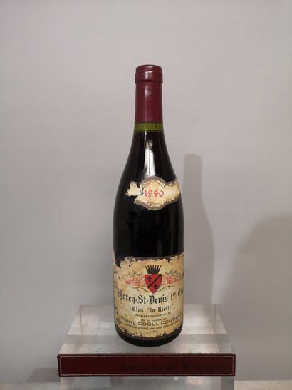 null 1 bouteille MOREY SAINT DENIS 1er Cru "Clos la Riotte" 1990 - ODOUL COQUARD...