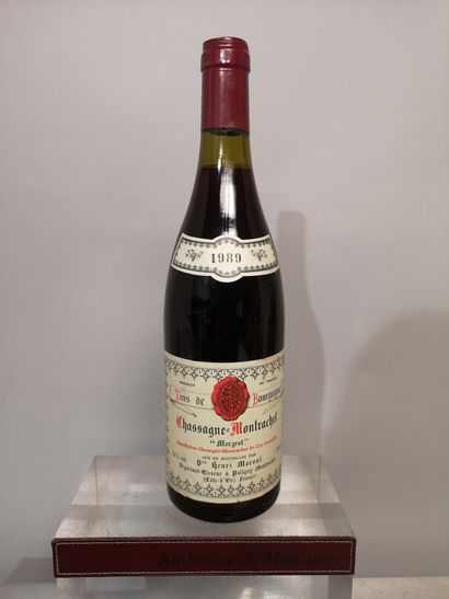 null 1 bouteille CHASSAGNE MONTRACHET rouge 1er Cru "Morgeot" - 1989 Vve. Henri MORONI...